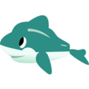download Dolphin clipart image with 315 hue color