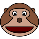 download Monkey Head clipart image with 0 hue color