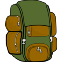 Backpack Green Brown