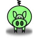 download Pig clipart image with 135 hue color