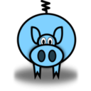 download Pig clipart image with 225 hue color