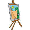 Easel With Kids Painting