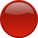 download Button Red clipart image with 0 hue color