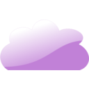 download Glassy Blue Cloud clipart image with 45 hue color