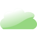 download Glassy Blue Cloud clipart image with 225 hue color