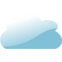 download Glassy Blue Cloud clipart image with 315 hue color
