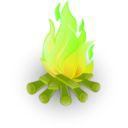 download Fire clipart image with 45 hue color