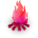 download Fire clipart image with 315 hue color