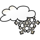 download Weather Symbols Snow Storm clipart image with 225 hue color