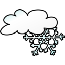 download Weather Symbols Snow Storm clipart image with 0 hue color
