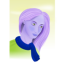 download Woman clipart image with 225 hue color