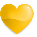 download Glossy Heart clipart image with 45 hue color