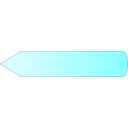 download Arrow Left Cyan clipart image with 0 hue color