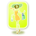 download Shopping Woman clipart image with 45 hue color