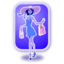 download Shopping Woman clipart image with 225 hue color