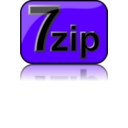 download 7zip Glossy Extrude Blue clipart image with 45 hue color