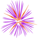 download Pink Fireworks clipart image with 315 hue color