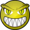 download Scary Face clipart image with 0 hue color