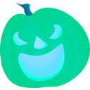 download Halloween Pumpkin Smile clipart image with 135 hue color