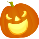 download Halloween Pumpkin Smile clipart image with 0 hue color