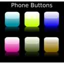 download Phone Buttons clipart image with 45 hue color