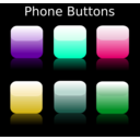 download Phone Buttons clipart image with 135 hue color