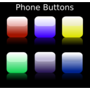 download Phone Buttons clipart image with 225 hue color
