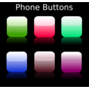 download Phone Buttons clipart image with 315 hue color