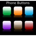 download Phone Buttons clipart image with 0 hue color