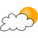 download Weather Symbols Cloudy Day Simple clipart image with 0 hue color