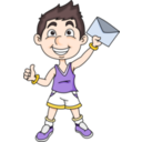 download Mail Boy clipart image with 0 hue color