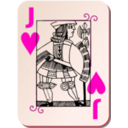 download Guyenne Deck Jack Of Hearts clipart image with 315 hue color