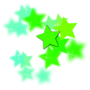 download Star Flourish clipart image with 135 hue color