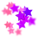 download Star Flourish clipart image with 315 hue color