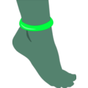 download Foot With Anklet clipart image with 135 hue color
