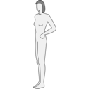 Female Body Silhouette Side