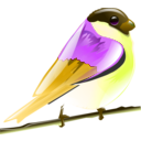 download Bird Icon clipart image with 45 hue color