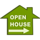 download Open House Icon clipart image with 315 hue color