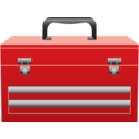 download Red Toolbox clipart image with 0 hue color