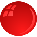 download Red Bubble clipart image with 0 hue color