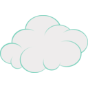 download Cloud clipart image with 315 hue color