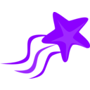 download Star clipart image with 225 hue color