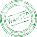 download Wanted clipart image with 135 hue color