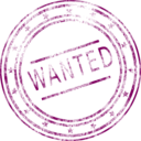 download Wanted clipart image with 315 hue color