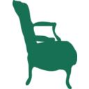 download Low Armchair clipart image with 315 hue color