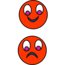 download Happy Sad clipart image with 315 hue color