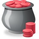 download Money Pot clipart image with 315 hue color
