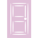 download Door White Stroke clipart image with 315 hue color