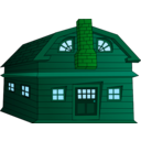download Halloween Horror House Small clipart image with 135 hue color
