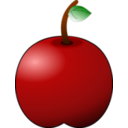 download Glossy Apple clipart image with 0 hue color